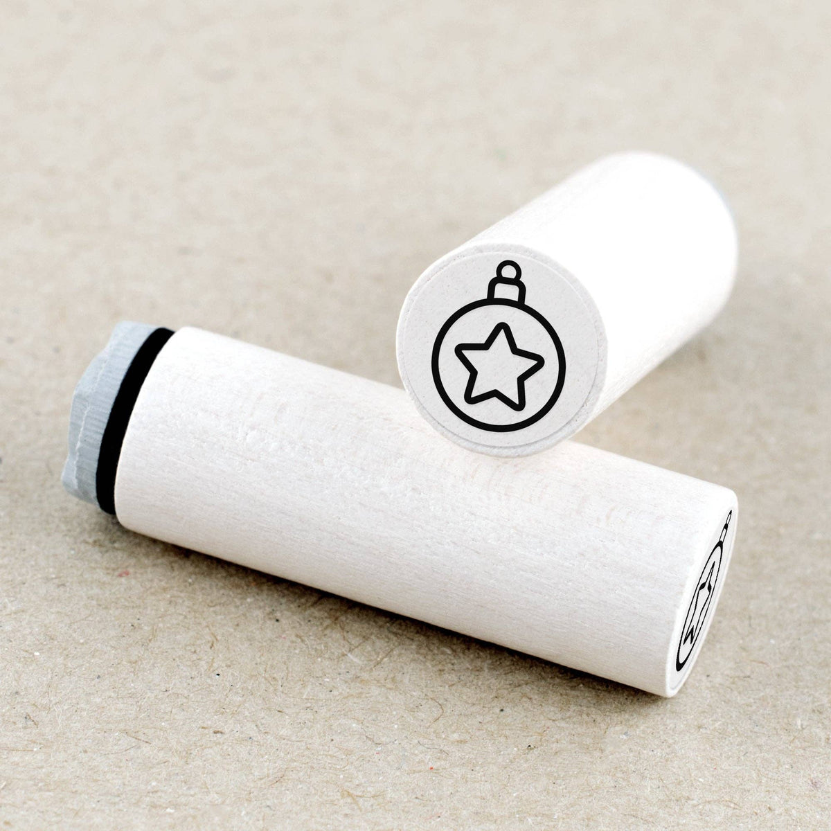 Star Ball Ornament Mini Stamp by Merry & Bright | Papertail Fox