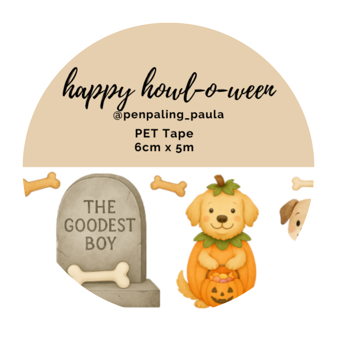 Happy Howl-o-ween Pre-Cut PET Tape by Penpaling Paula | Papertail Fox