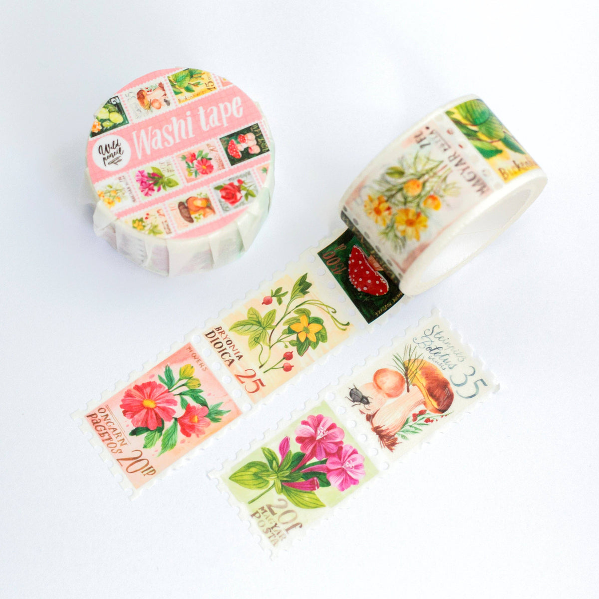 Botanical Stamps Washi Tape | Wild Pencil Studio