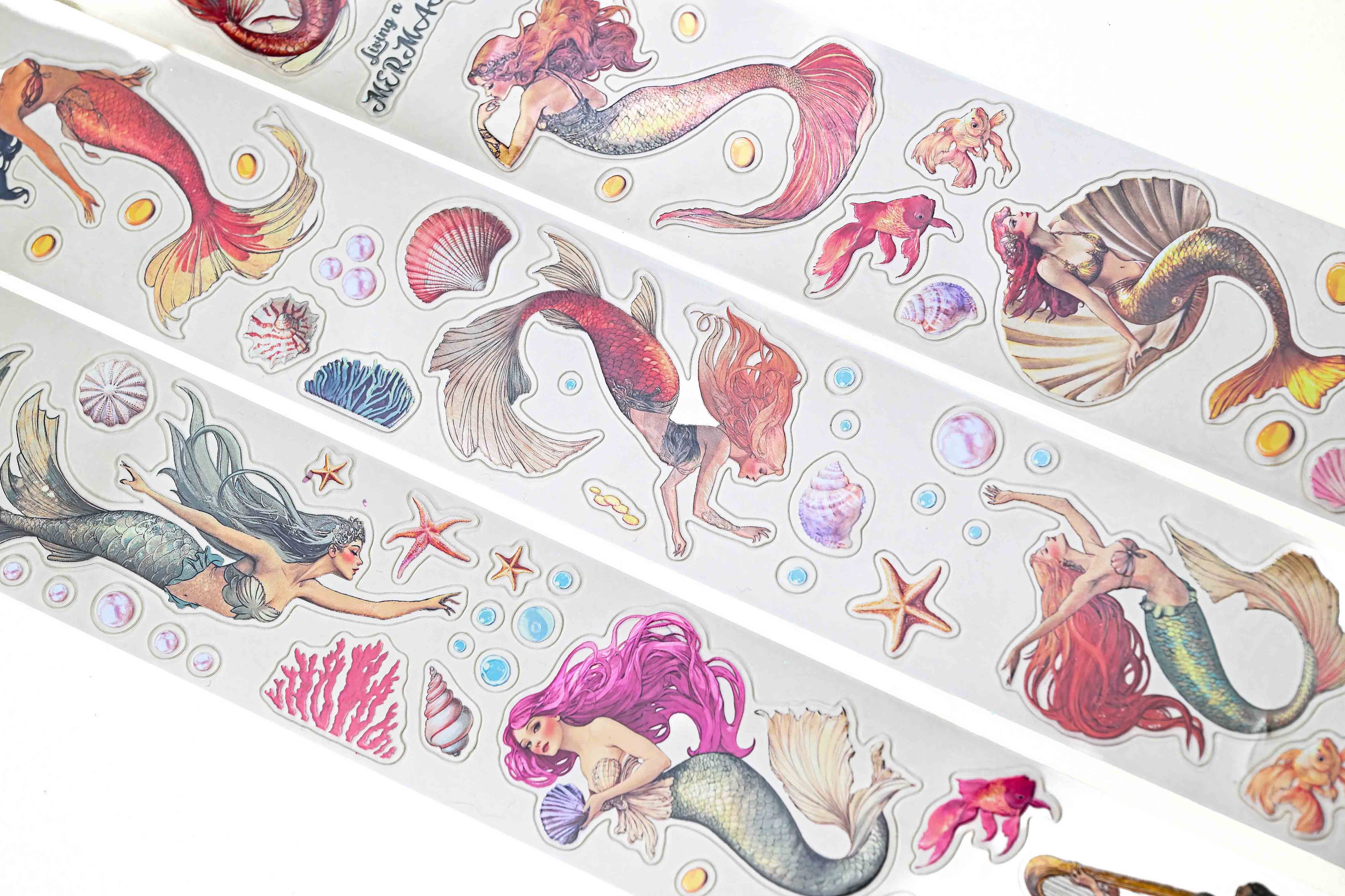 Mermaid Transparent Tape | CoraCreaCrafts