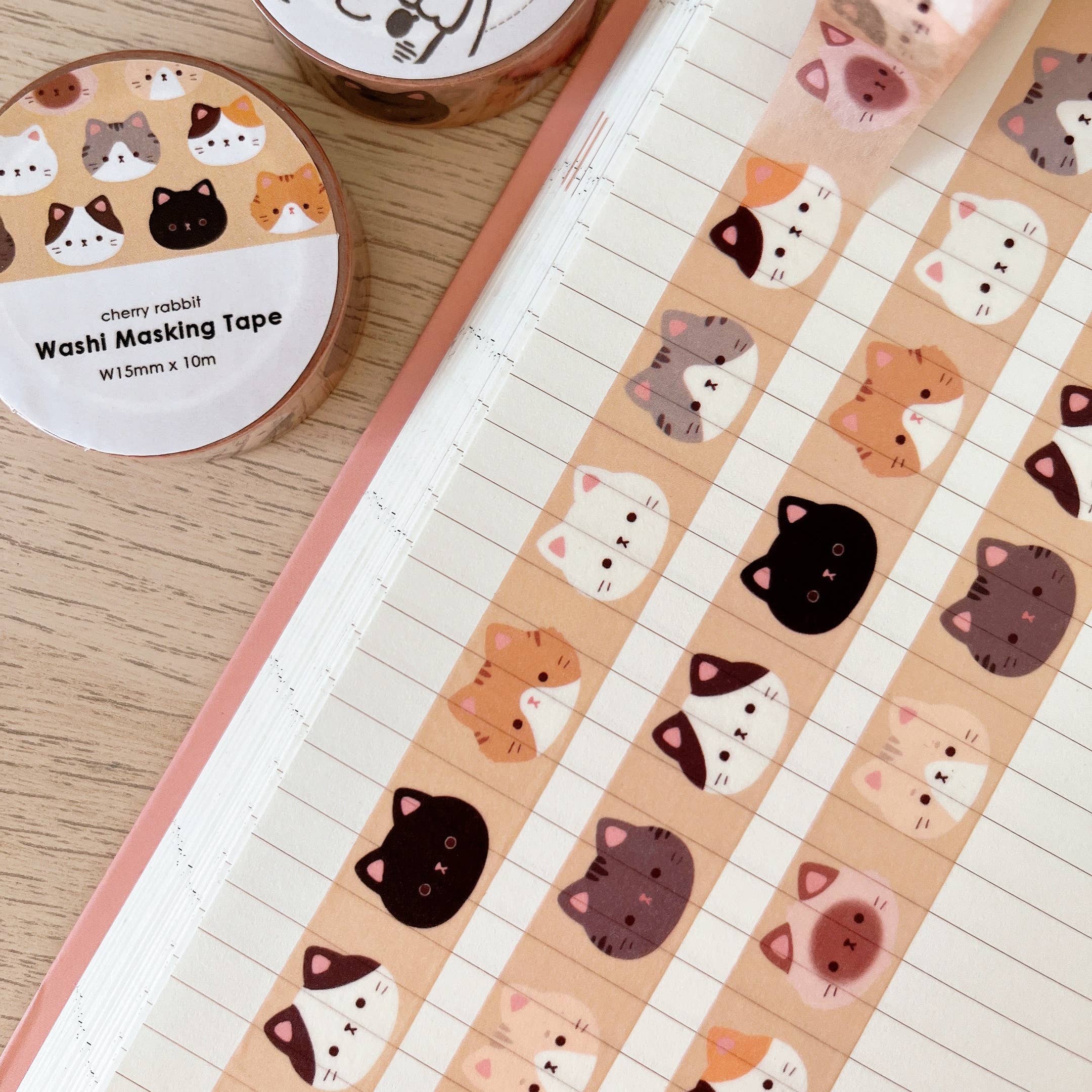 Cat Heads Washi Tape by Cherry Rabbit | Papertail Fox