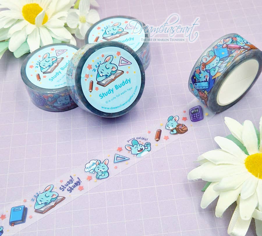Study Buddy Clear Tape by Dreamchaserart | Papertail Fox