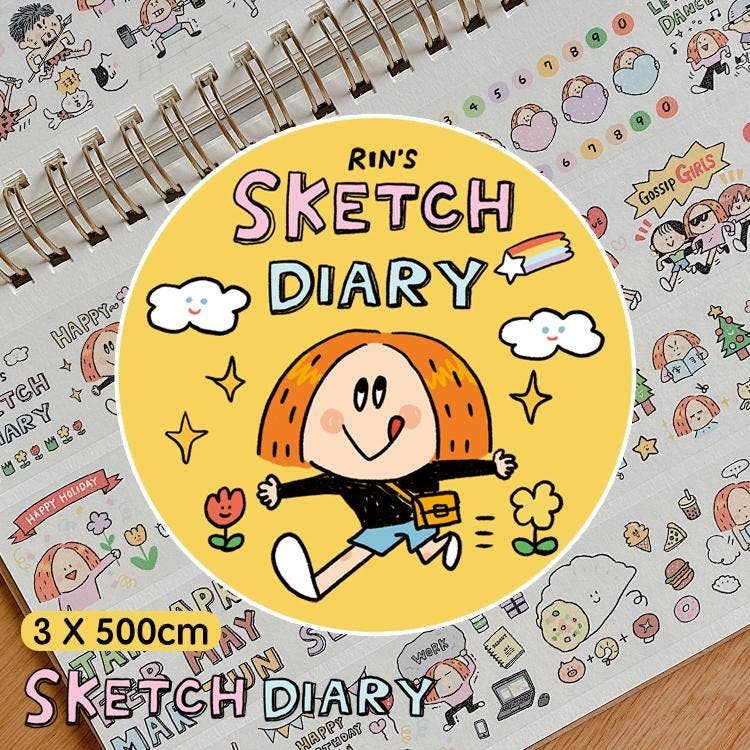 Sketch Diary Washi Tape | RiN! Studio