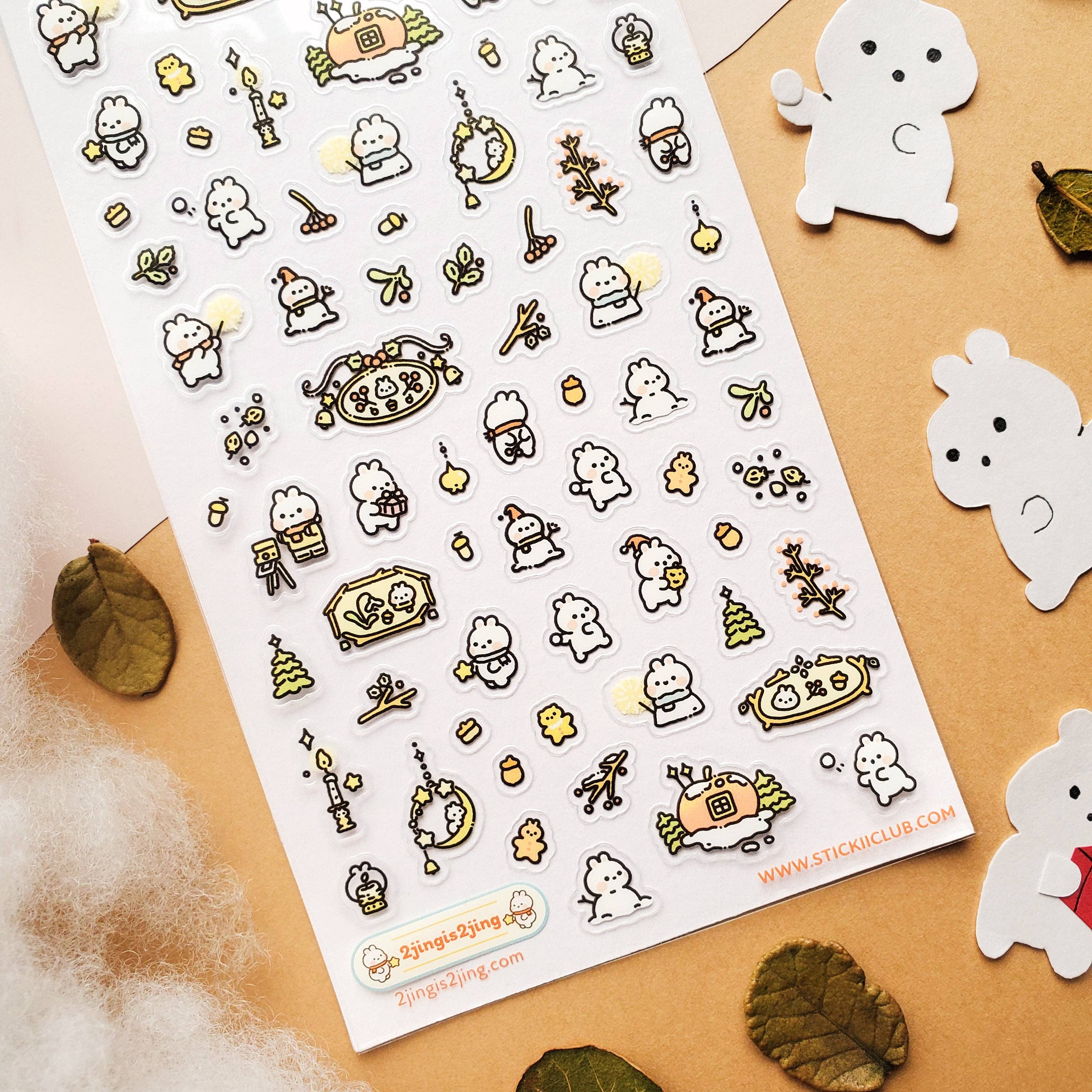 Little Holiday Hoppers Sticker Sheet | Stickii