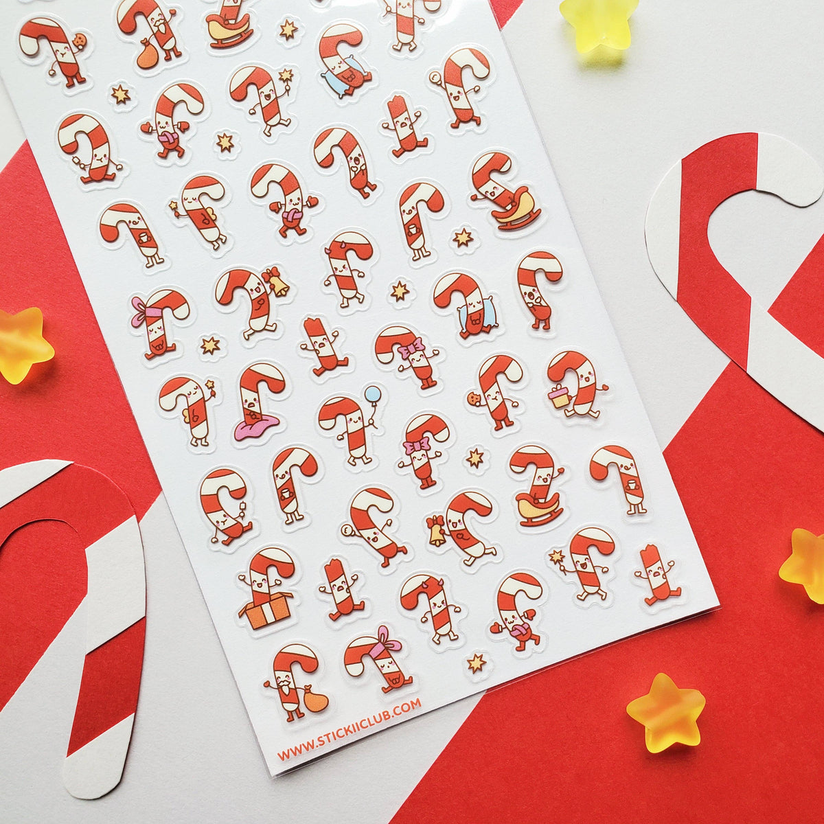 Candy Cane Cuties Sticker Sheet