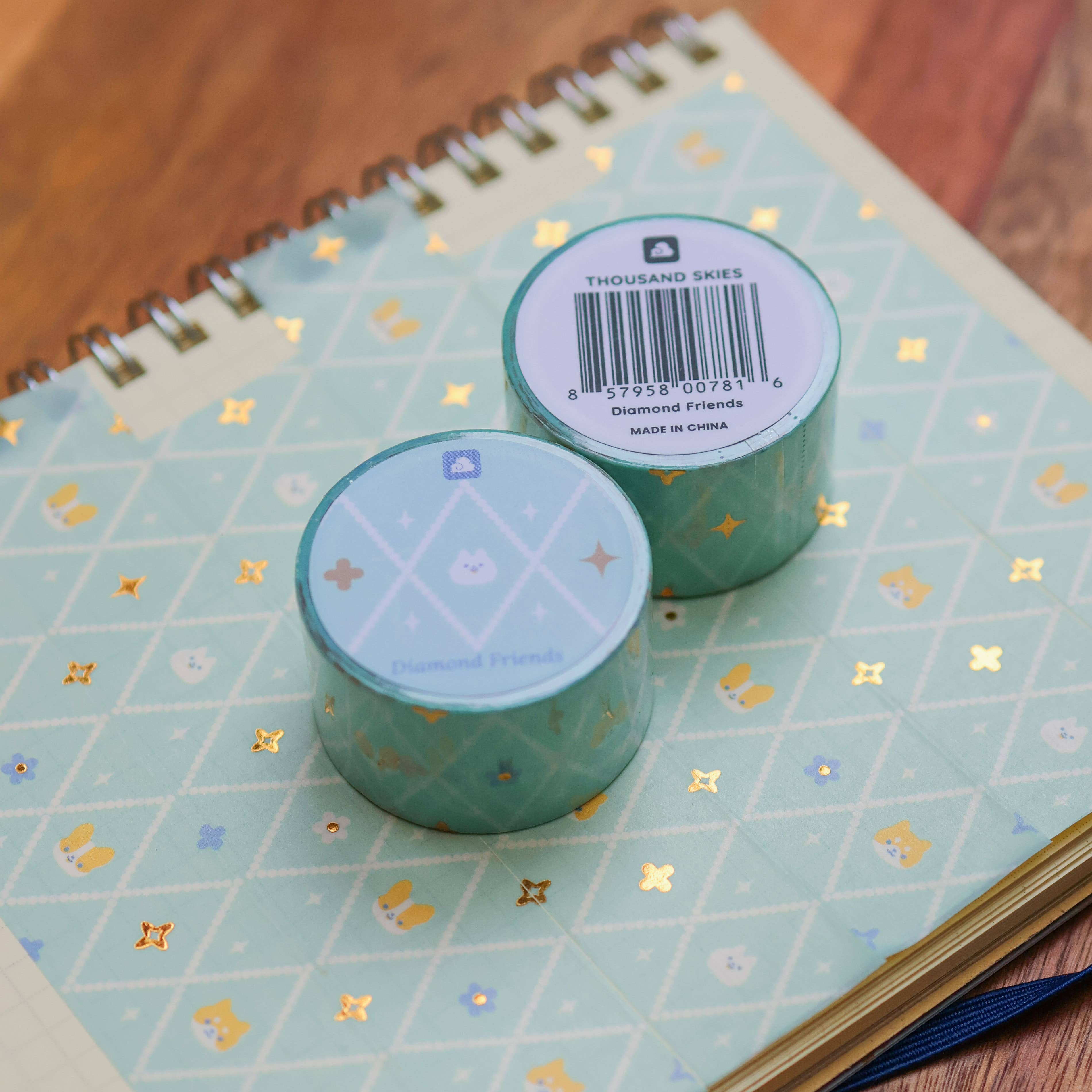 Diamond Friends Foil Washi Tape by Thousand Skies | Papertail Fox
