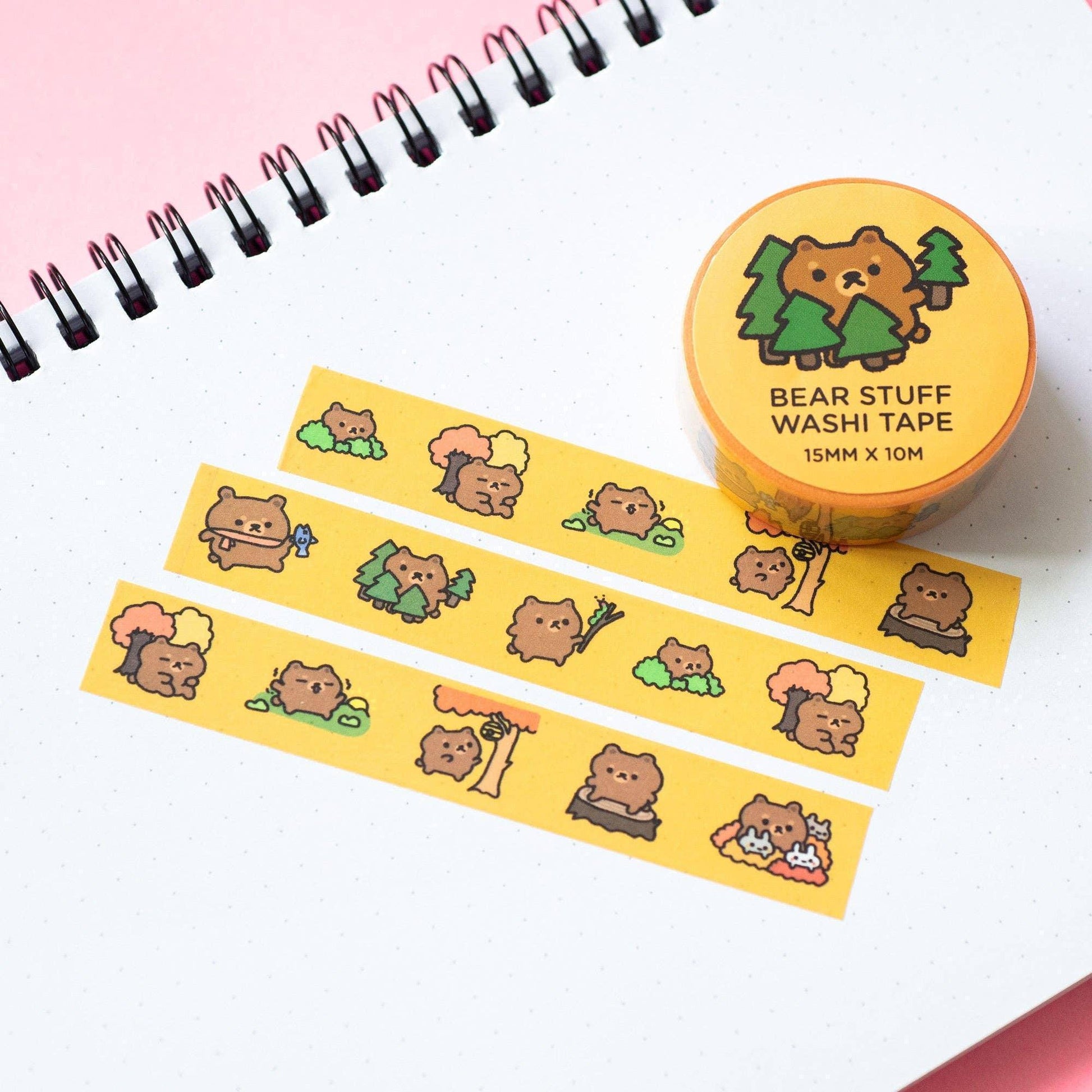 Bear Stuff Washi Tape | Robot Dance Battle - Papertail Fox