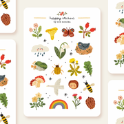 Nature Sticker Sheet by Och Monika | Papertail Fox