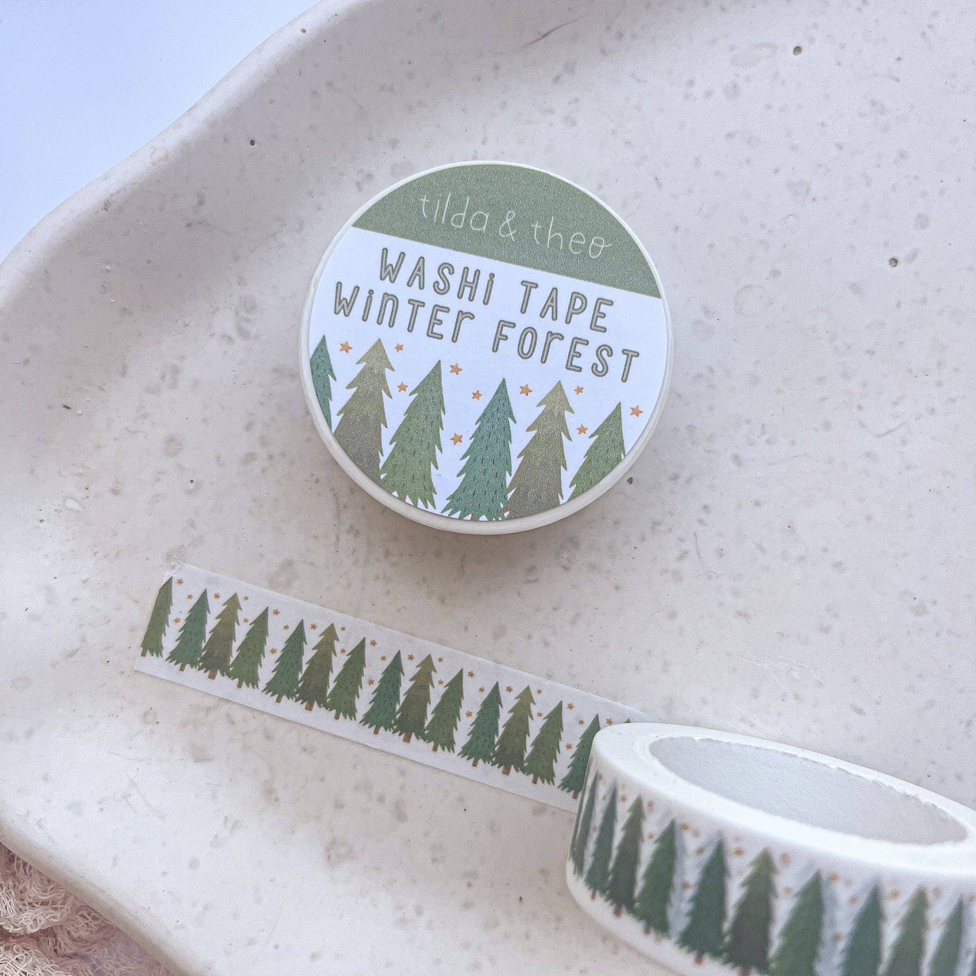 Fir Trees Washi Tape | Tilda & Theo