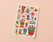 Flower Pot Sticker Sheet by RippleSplash Studio | Papertail Fox