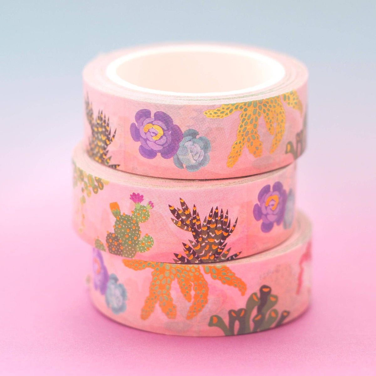 Succulents & Cacti Single Roll Washi Tape by Shoal | Papertail Fox