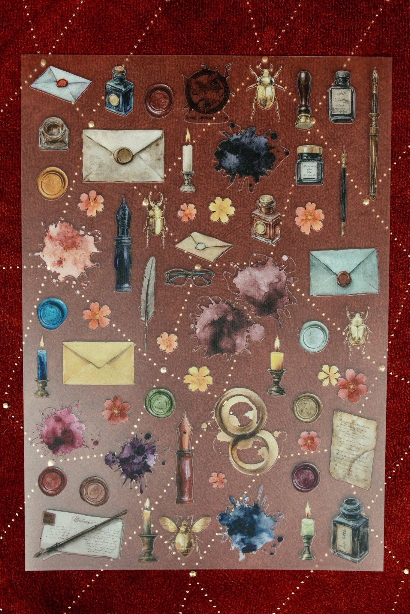 Mini Stationery Sticker Sheet | CoraCreaCrafts