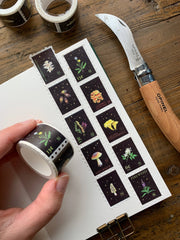 Foraging Stamp Washi Tape by The Creeping Moon | Papertail Fox