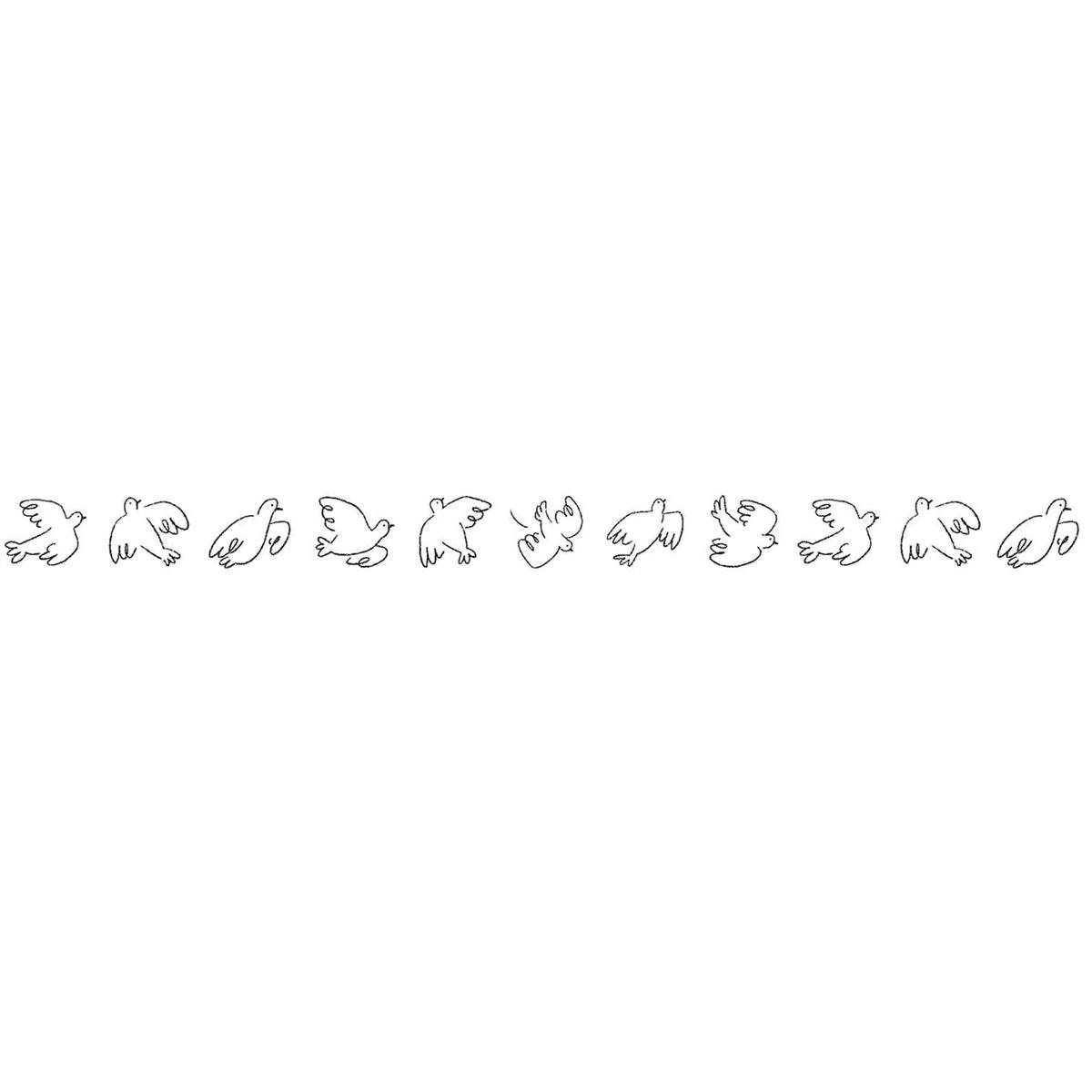 Birds Monochromatic Petit Deco Tape | PLUS
