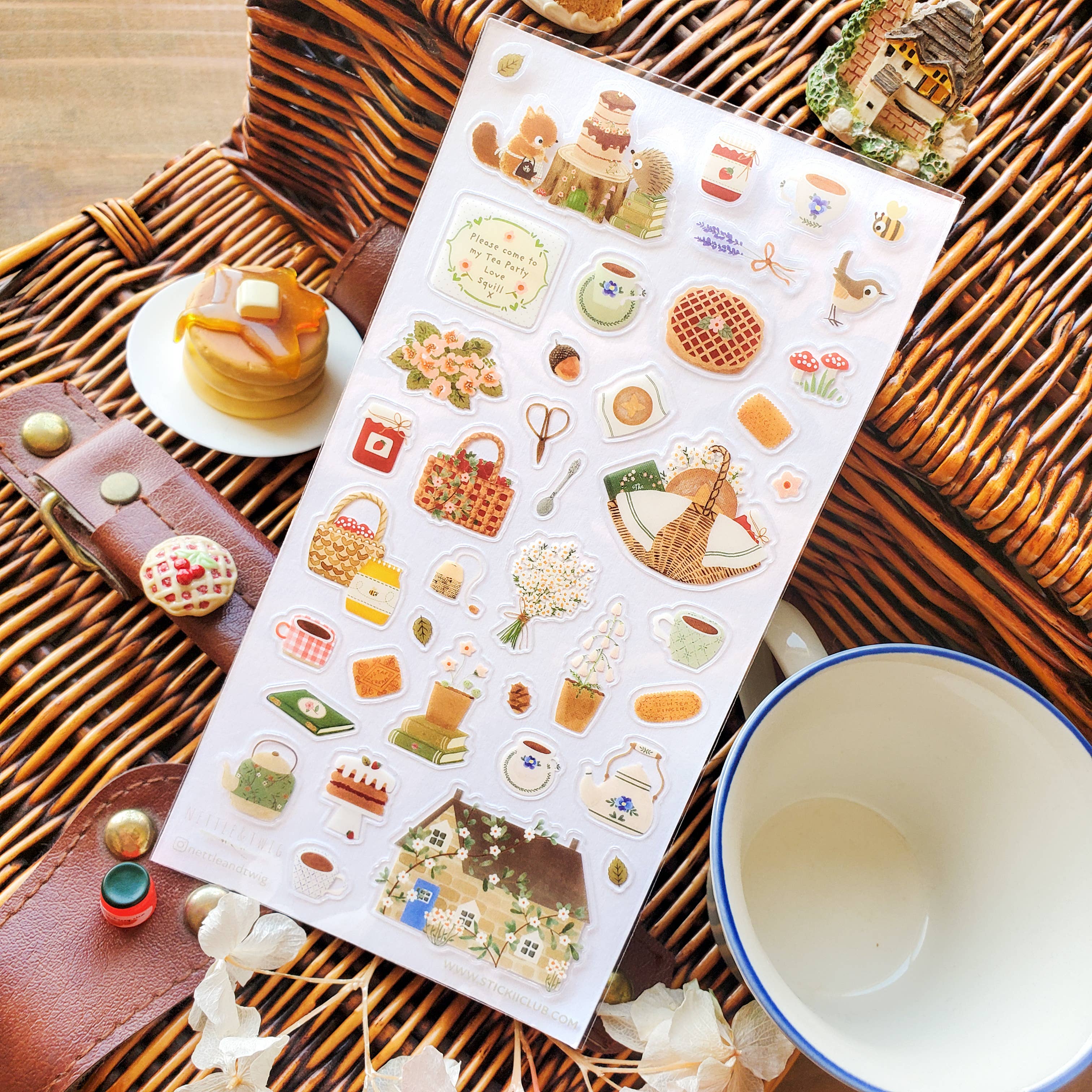Woodland Tea Party Sticker Sheet | Stickii