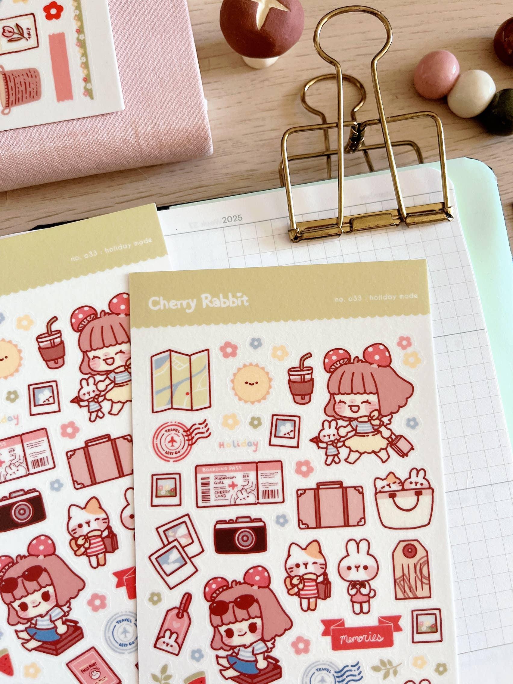 Holiday Mode Sticker Sheet no.033 - Papertail Fox