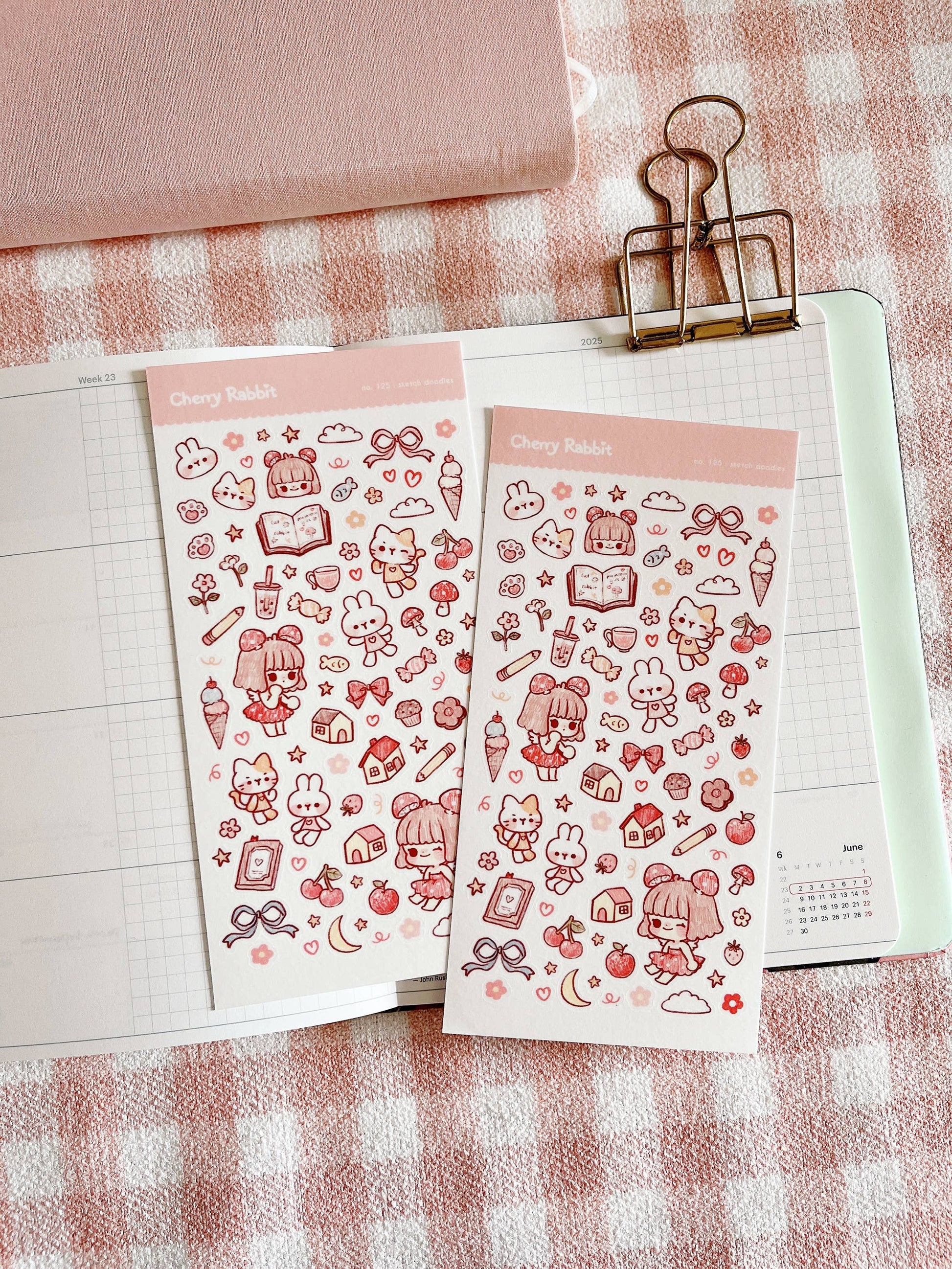 Sketch Doodles Sticker Sheet no.125 by Cherry Rabbit | Papertail Fox