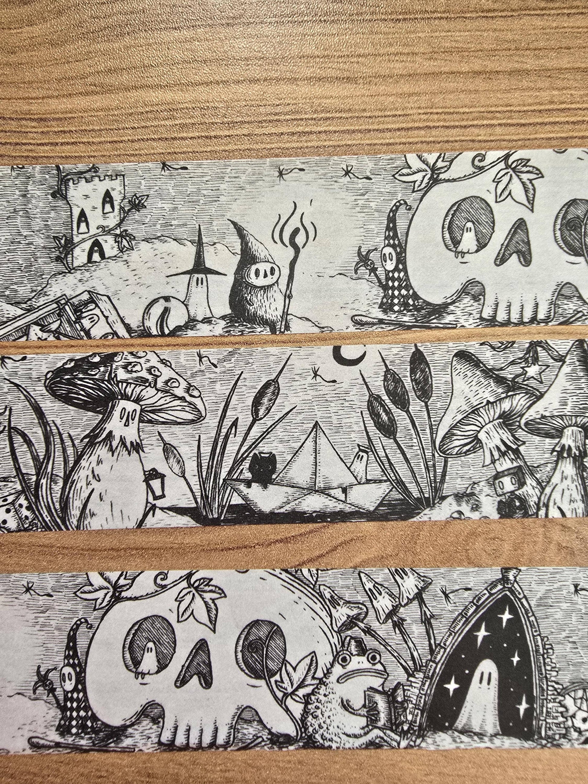 Infinite Oddities Extra Wide Spooky Fantasy Washi Tape by Jon Turner | Papertail Fox