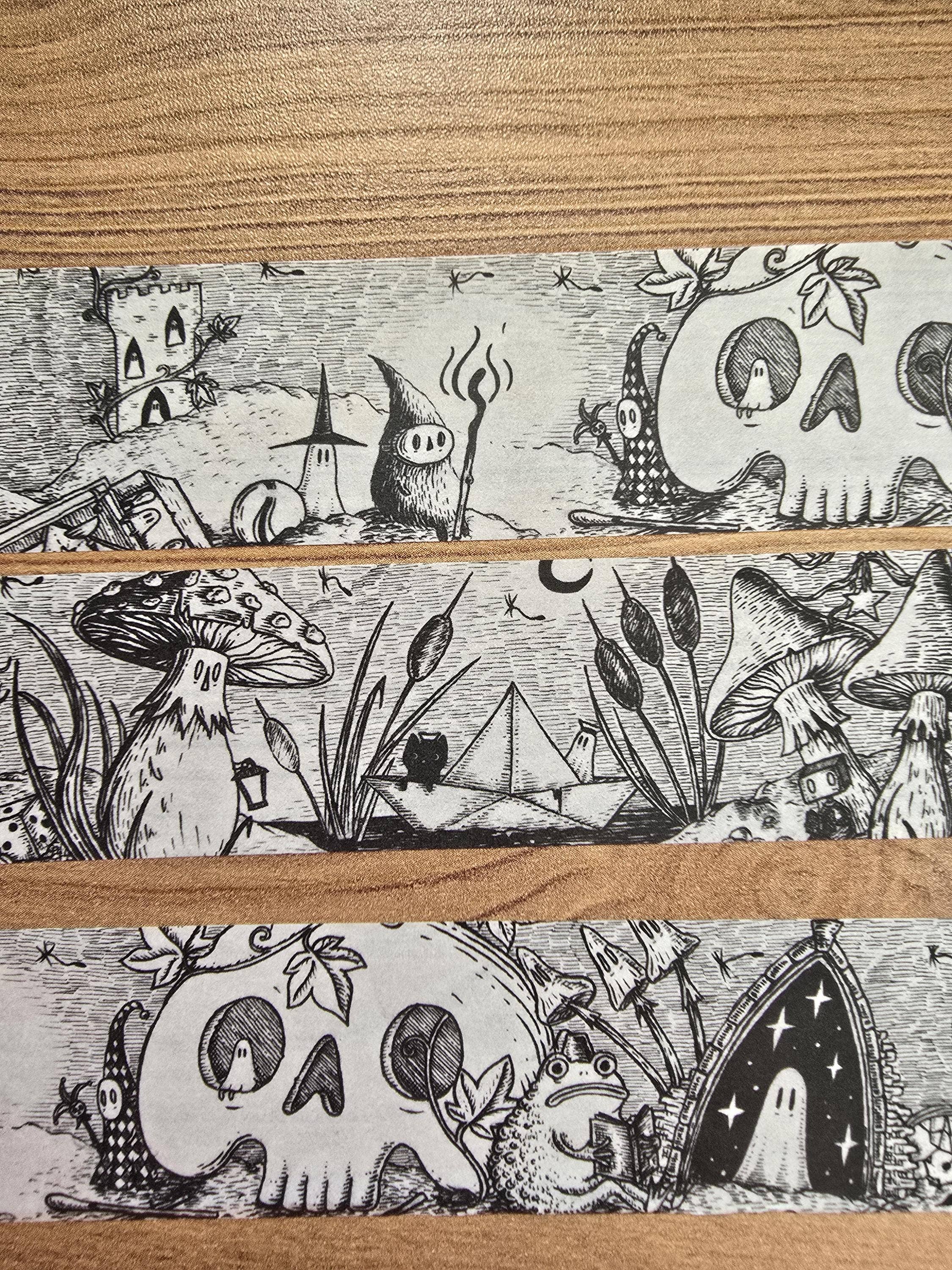 Infinite Oddities Extra Wide Spooky Fantasy Washi Tape by Jon Turner | Papertail Fox