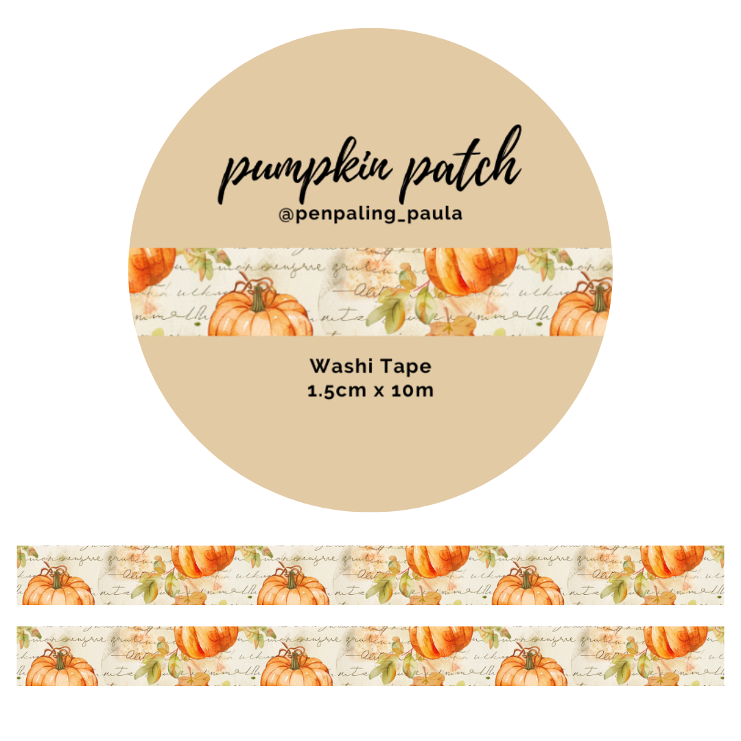 Pumpkin Patch Washi Tape by Penpaling Paula | Papertail Fox