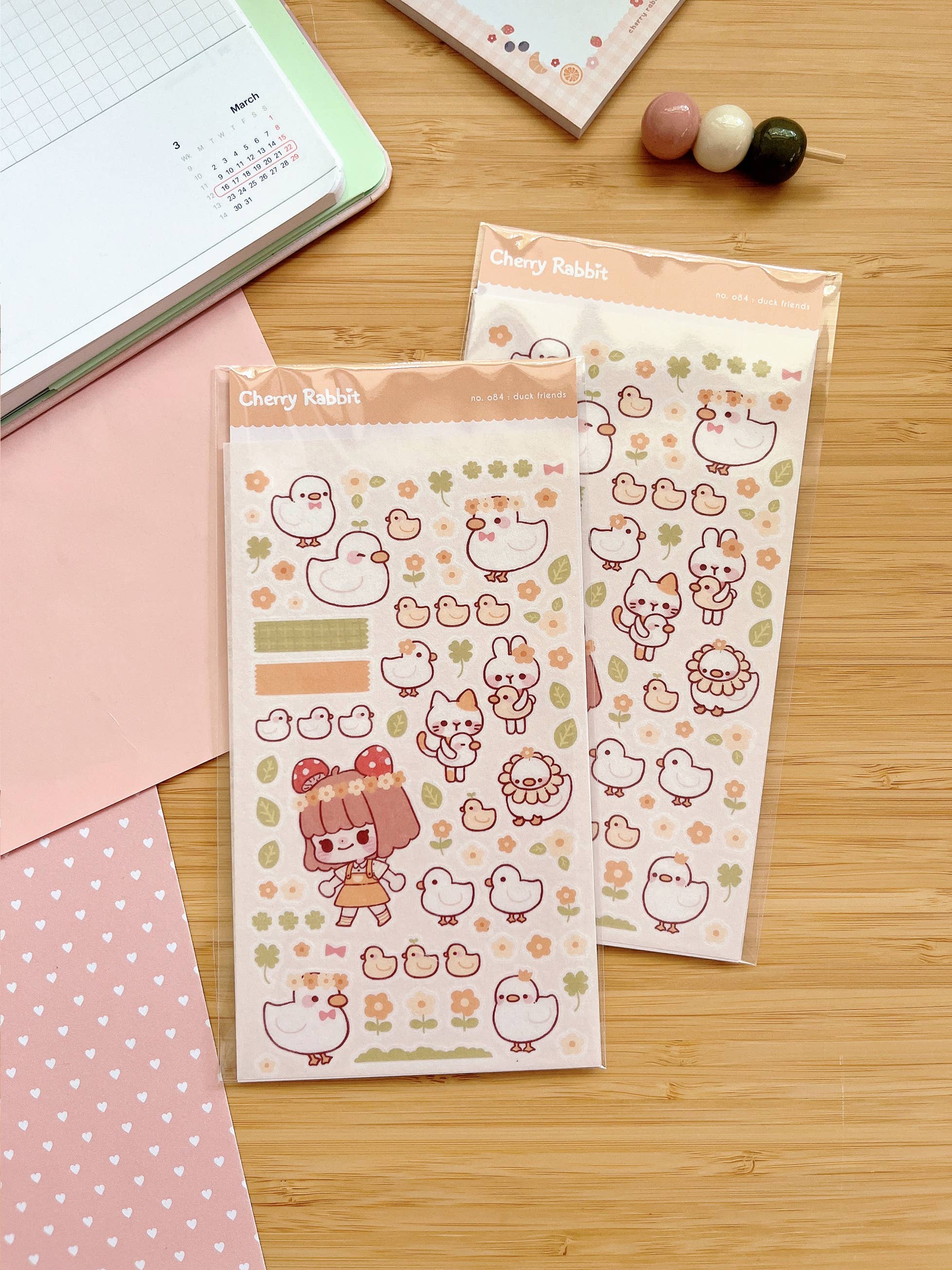 Duck Friends Sticker Sheet no.084 by Cherry Rabbit | Papertail Fox