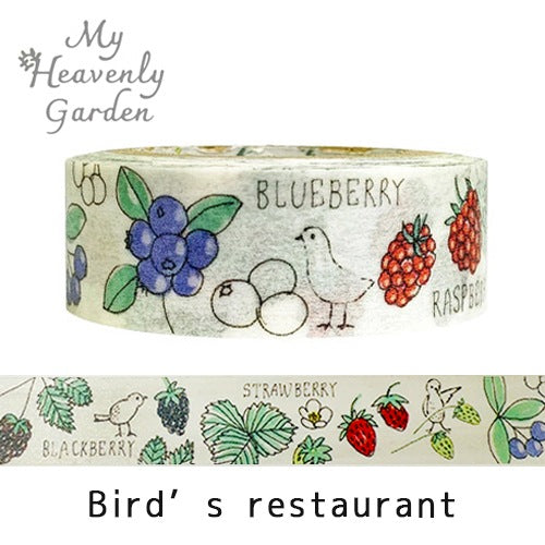 My Heavenly Garden Bird's Restaurant Washi Tape by Seal-do | Papertail Fox