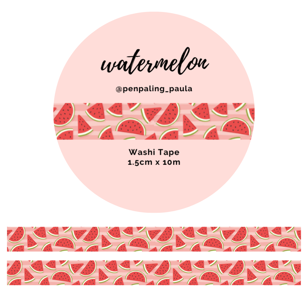 Watermelon Washi Tape | Penpaling Paula