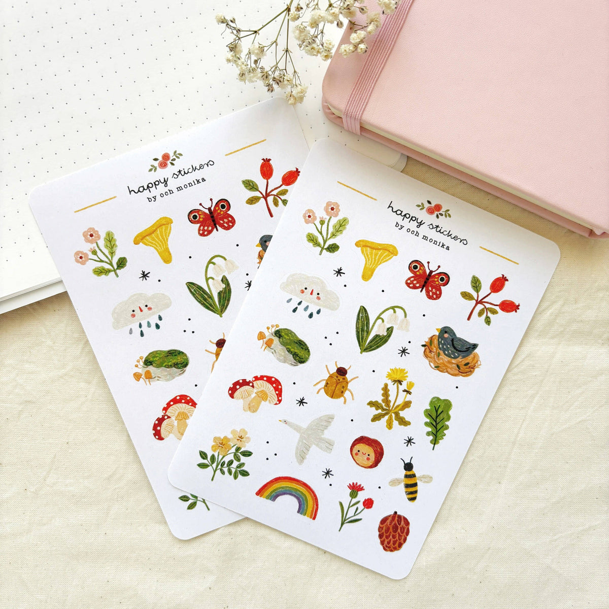 Nature Sticker Sheet | Och Monika