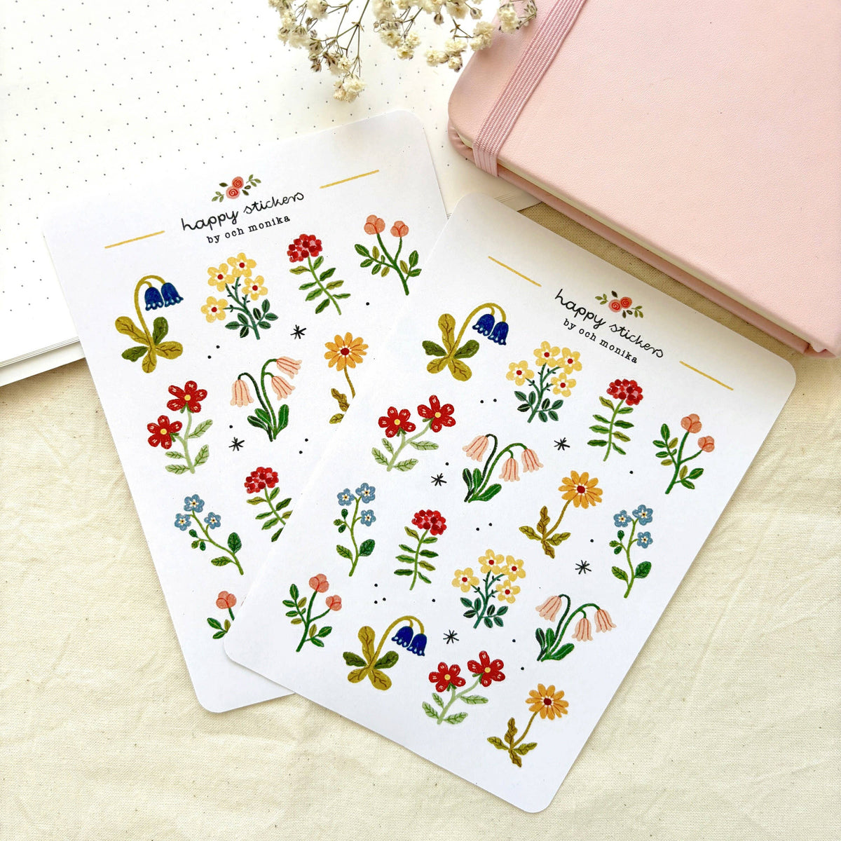Flowers Sticker Sheet | Och Monika