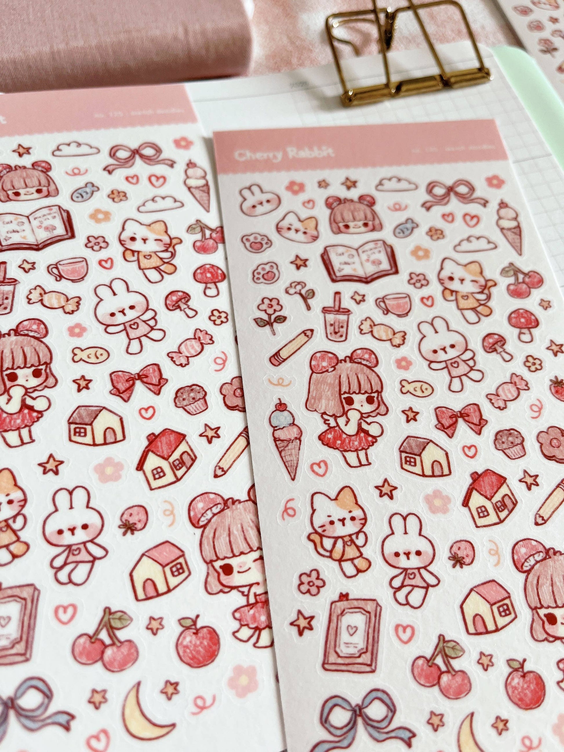 Sketch Doodles Sticker Sheet no.125 by Cherry Rabbit | Papertail Fox