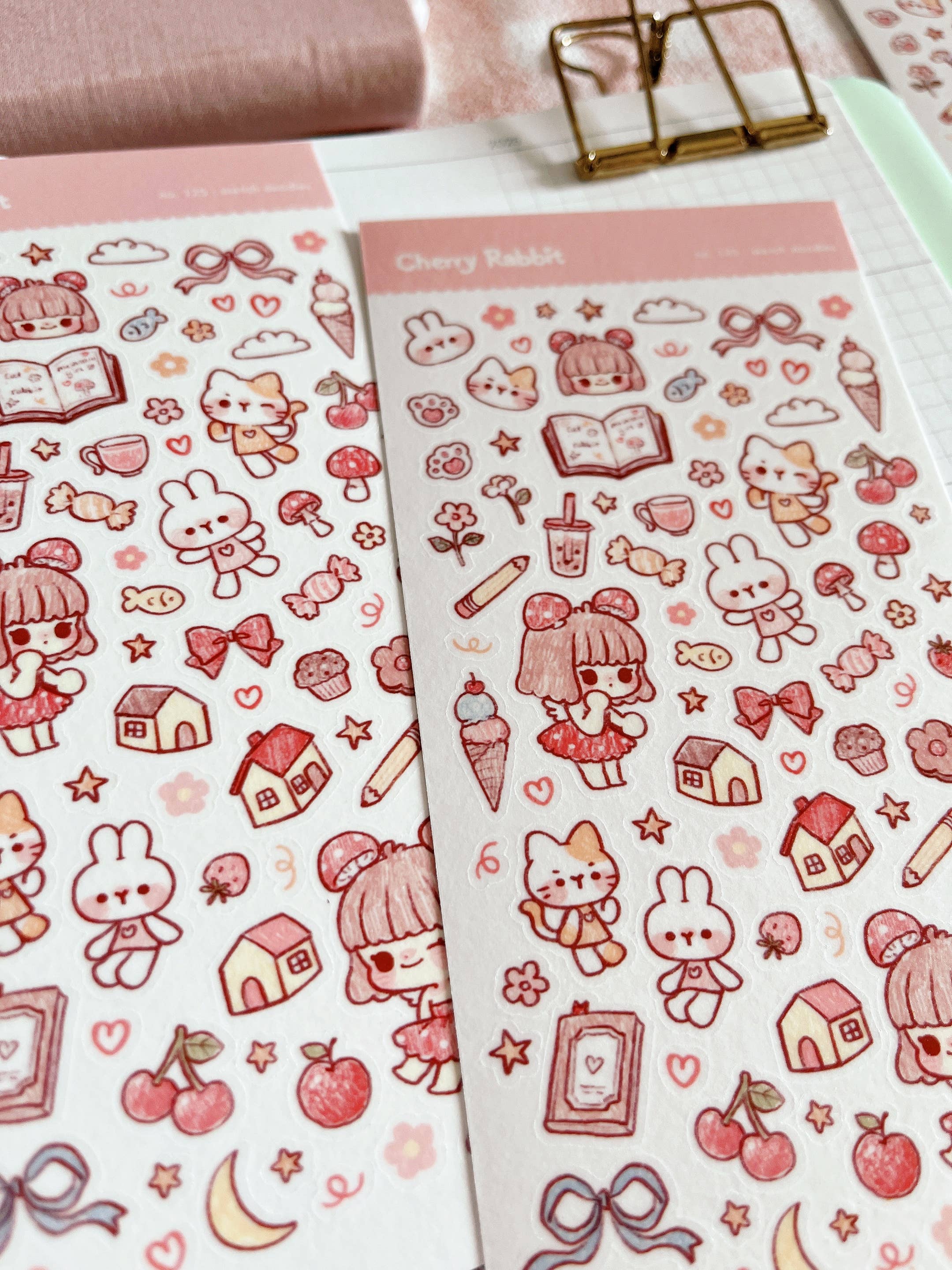 Sketch Doodles Sticker Sheet no.125 by Cherry Rabbit | Papertail Fox