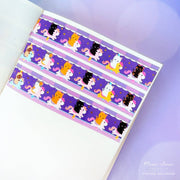Carousel Cats Gold Foil Washi Tape