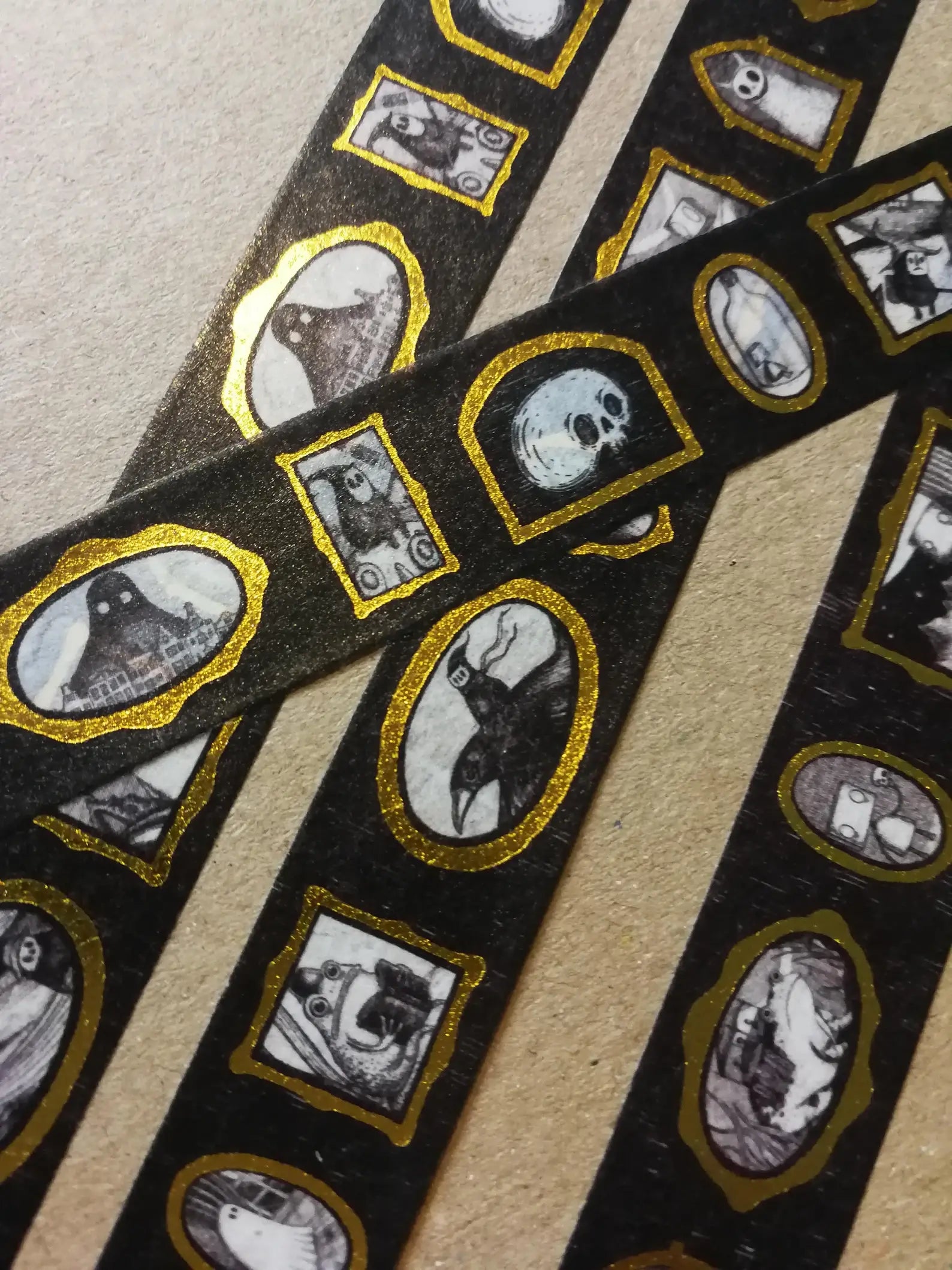 Gallery of Curiosities Gold Foiled Washi Tape: Tape 1 by Jon Turner | Papertail Fox