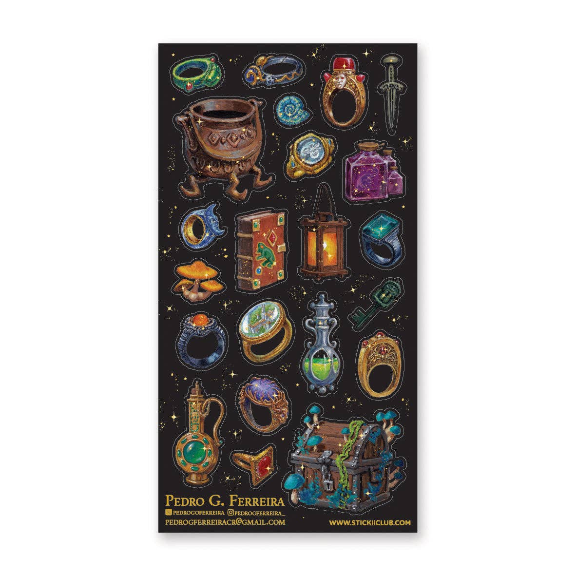 Arcane Treasures Sticker Sheet by Stickii | Papertail Fox