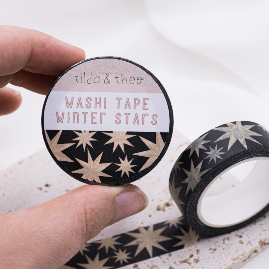 Christmas Stars Washi Tape | Tilda & Theo