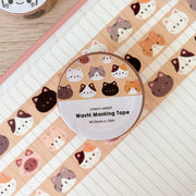 Cat Heads Washi Tape by Cherry Rabbit | Papertail Fox