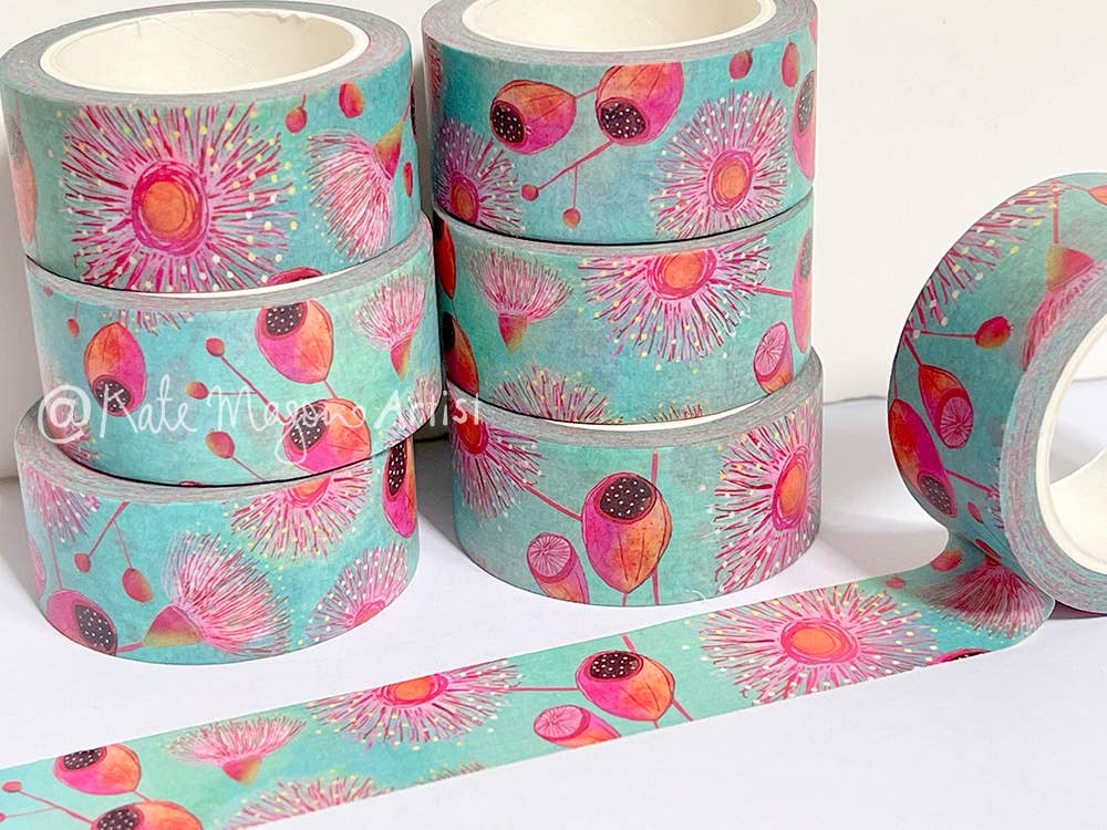 Floral Gumnuts Washi Tape | Kate Mason Artist