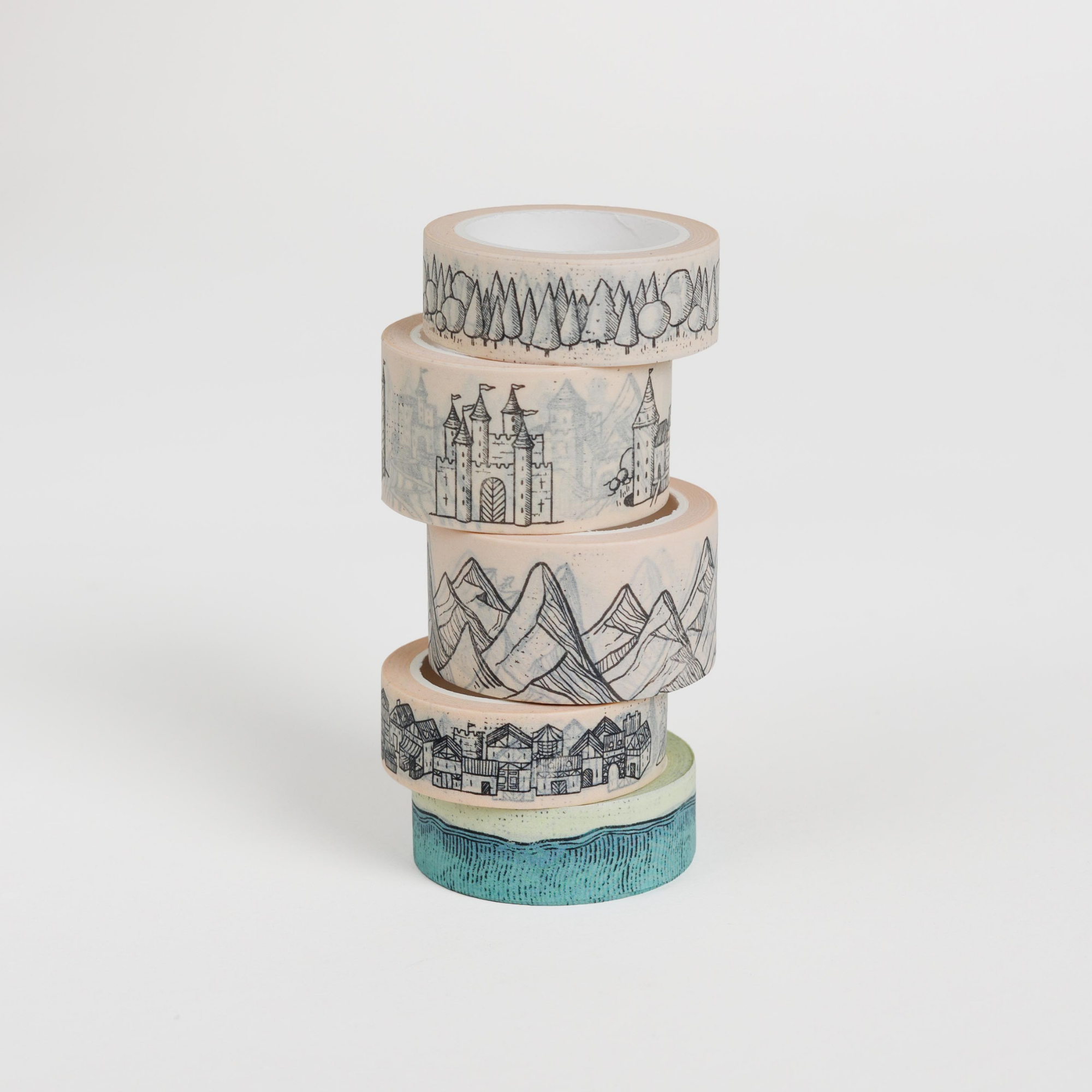 Fantasy Castles & Towers Washi Tape - Mapmaker Series