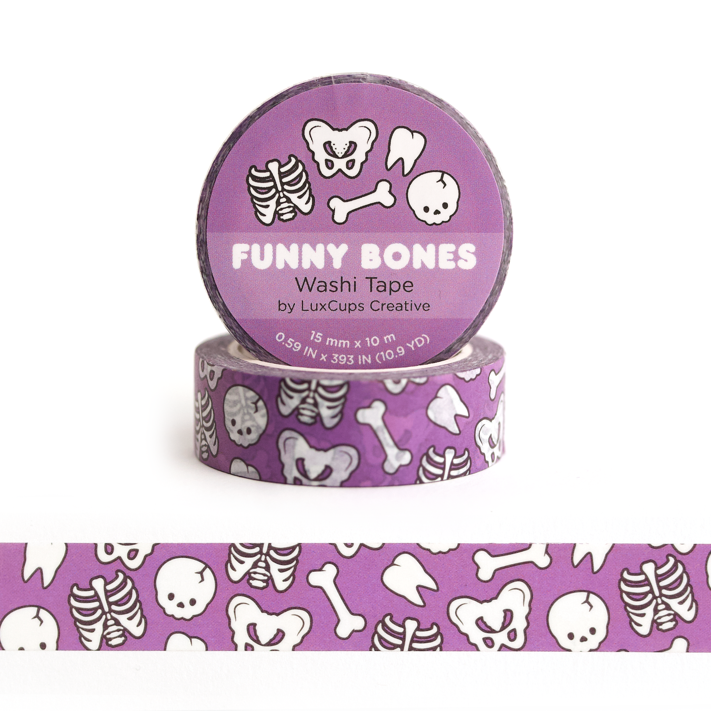 Funny Bones Washi Tape by LuxCups Creative | Papertail Fox