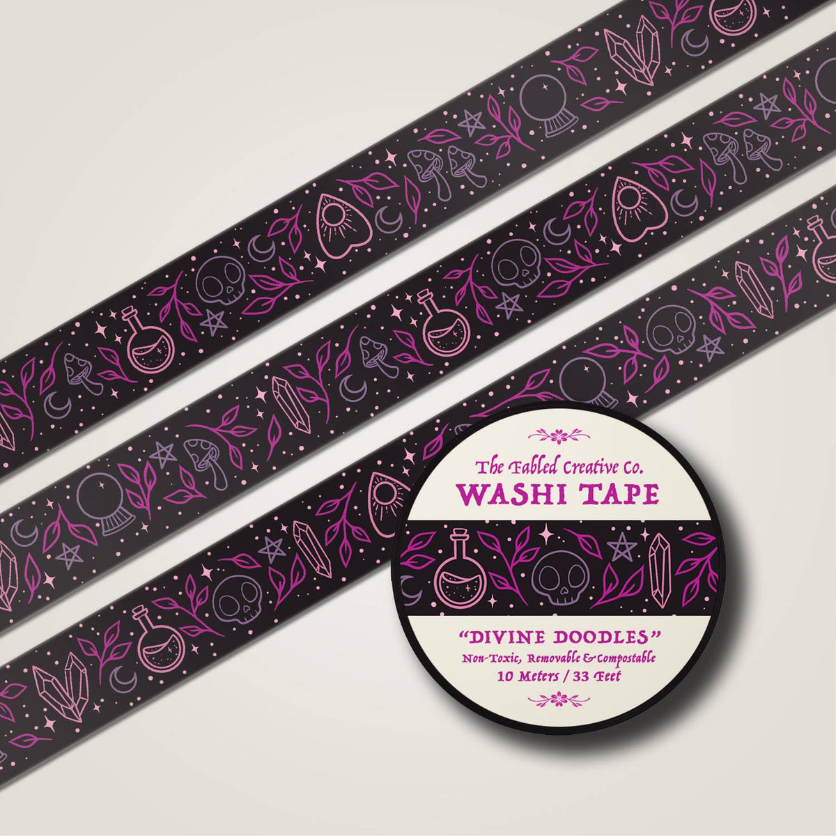 Divine Doodles Washi Tape | The Fabled Creative Co.