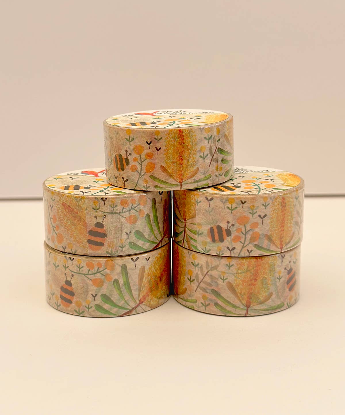Floral Silver Banksia Washi Tape | Kate Mason Artist