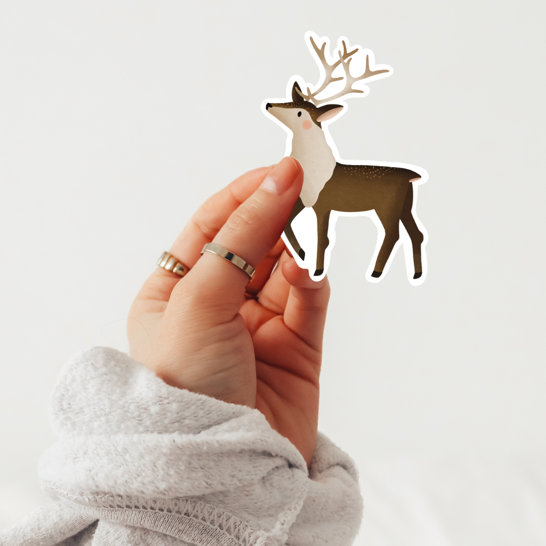 Reindeer Vinyl Sticker | Tilda & Theo