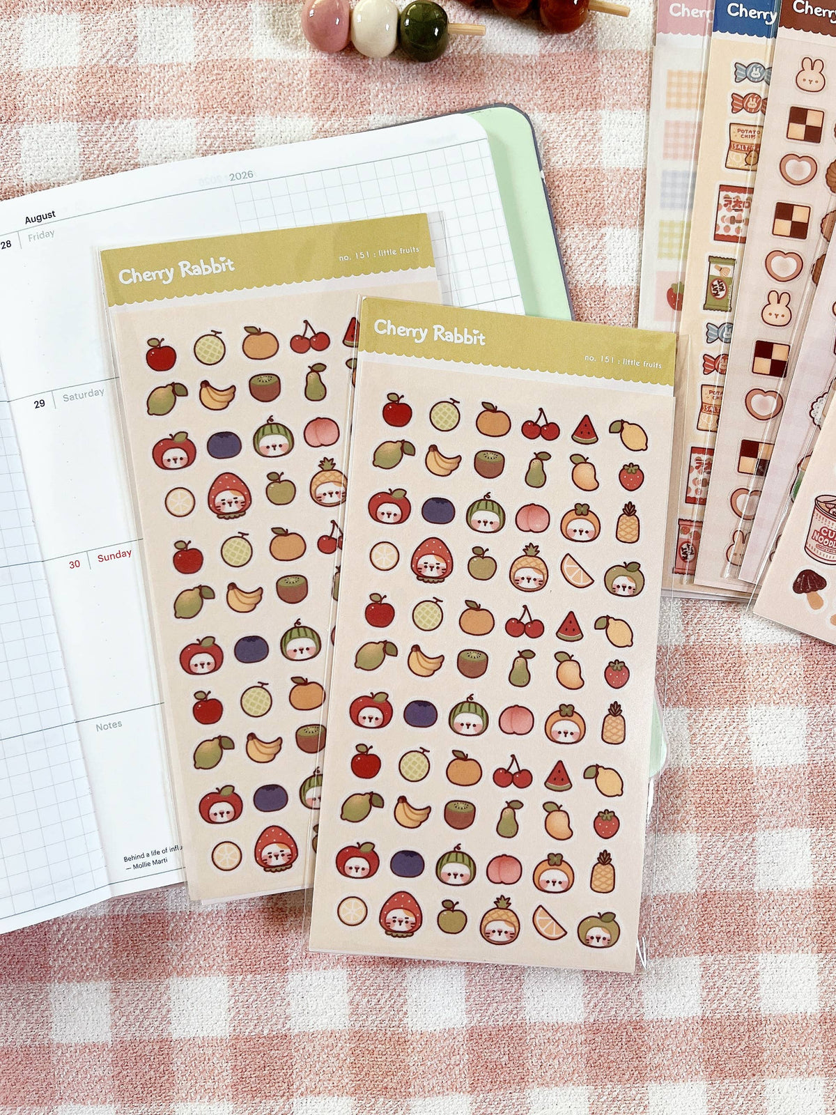 Little Fruits Sticker Sheet no.151 by Cherry Rabbit | Papertail Fox