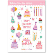 Birthday Celebration Matte Waterproof Stickers