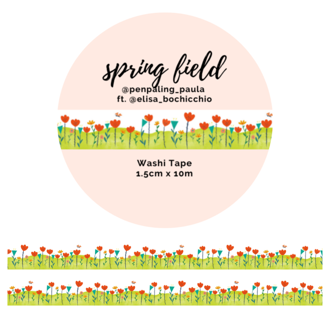 Penpaling Paula: Spring Field - Washi Tape