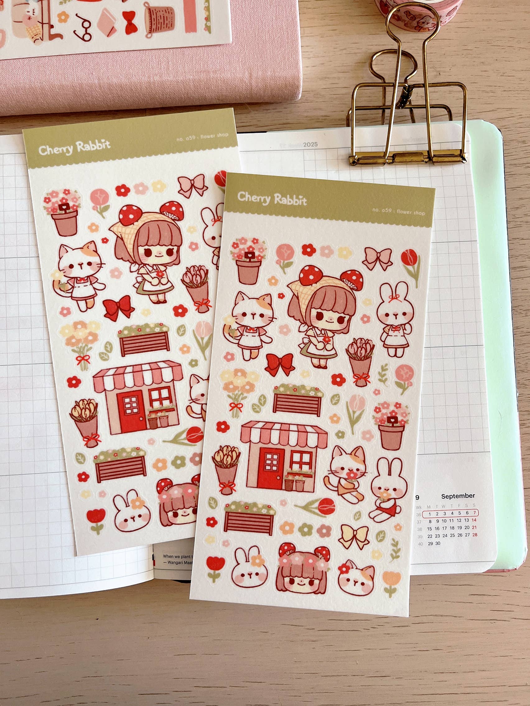 Flower Shop Sticker Sheet no.059 by Cherry Rabbit | Papertail Fox