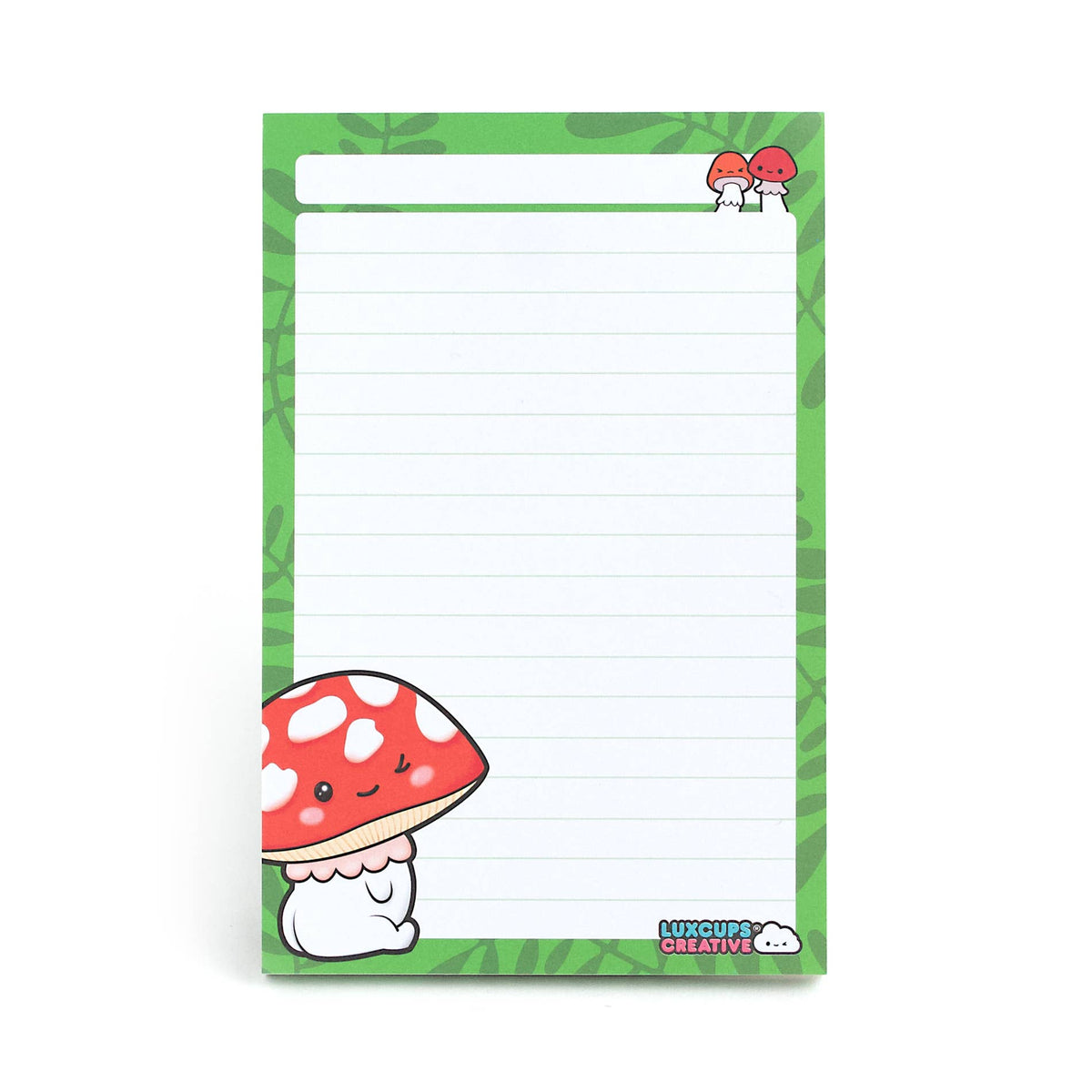Red Mushroom Notepad by LuxCups Creative | Papertail Fox