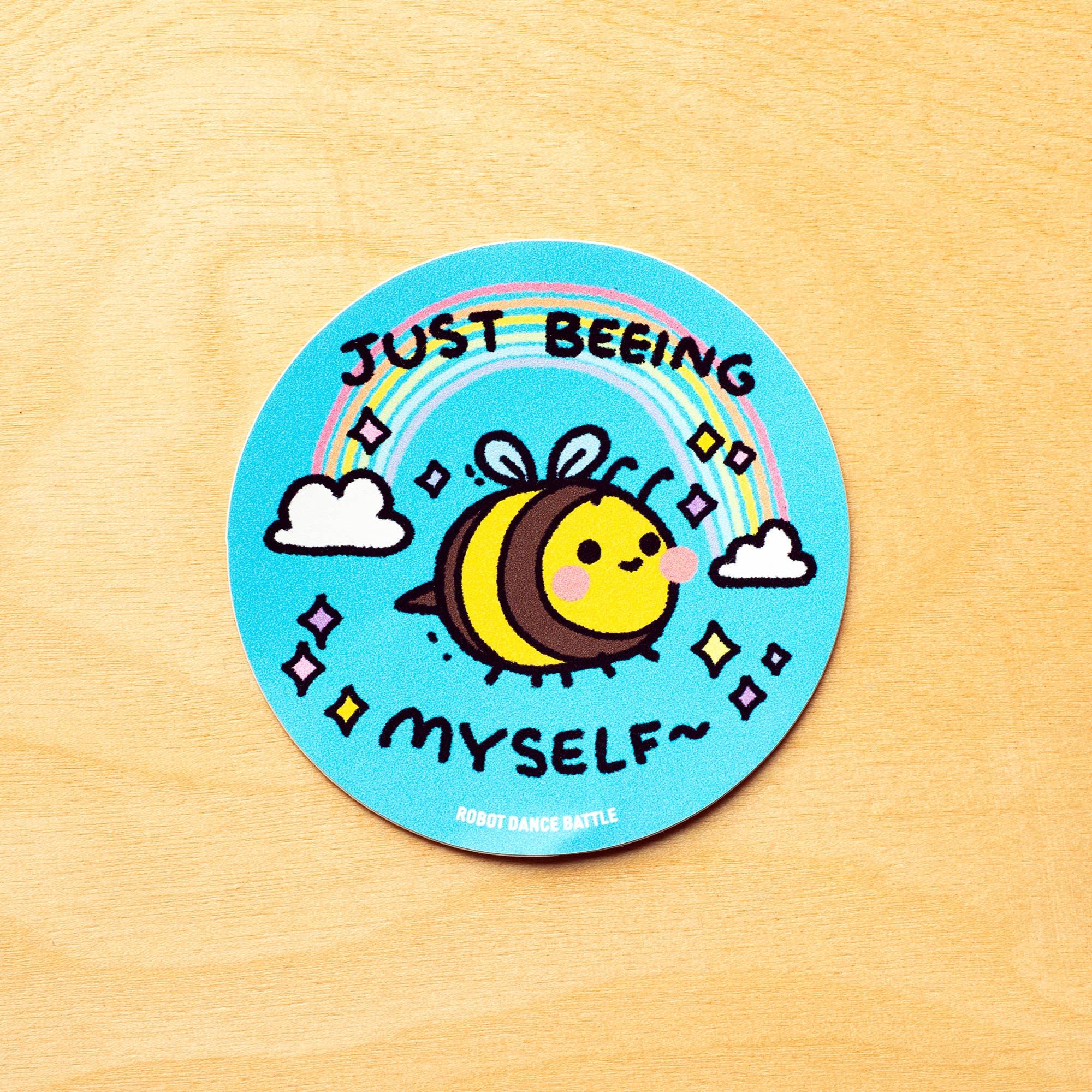 Just Beeing Myself Die Cut Sticker | Robot Dance Battle - Papertail Fox