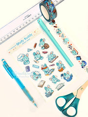 Study Buddy Clear Sticker Sheet by Dreamchaserart | Papertail Fox