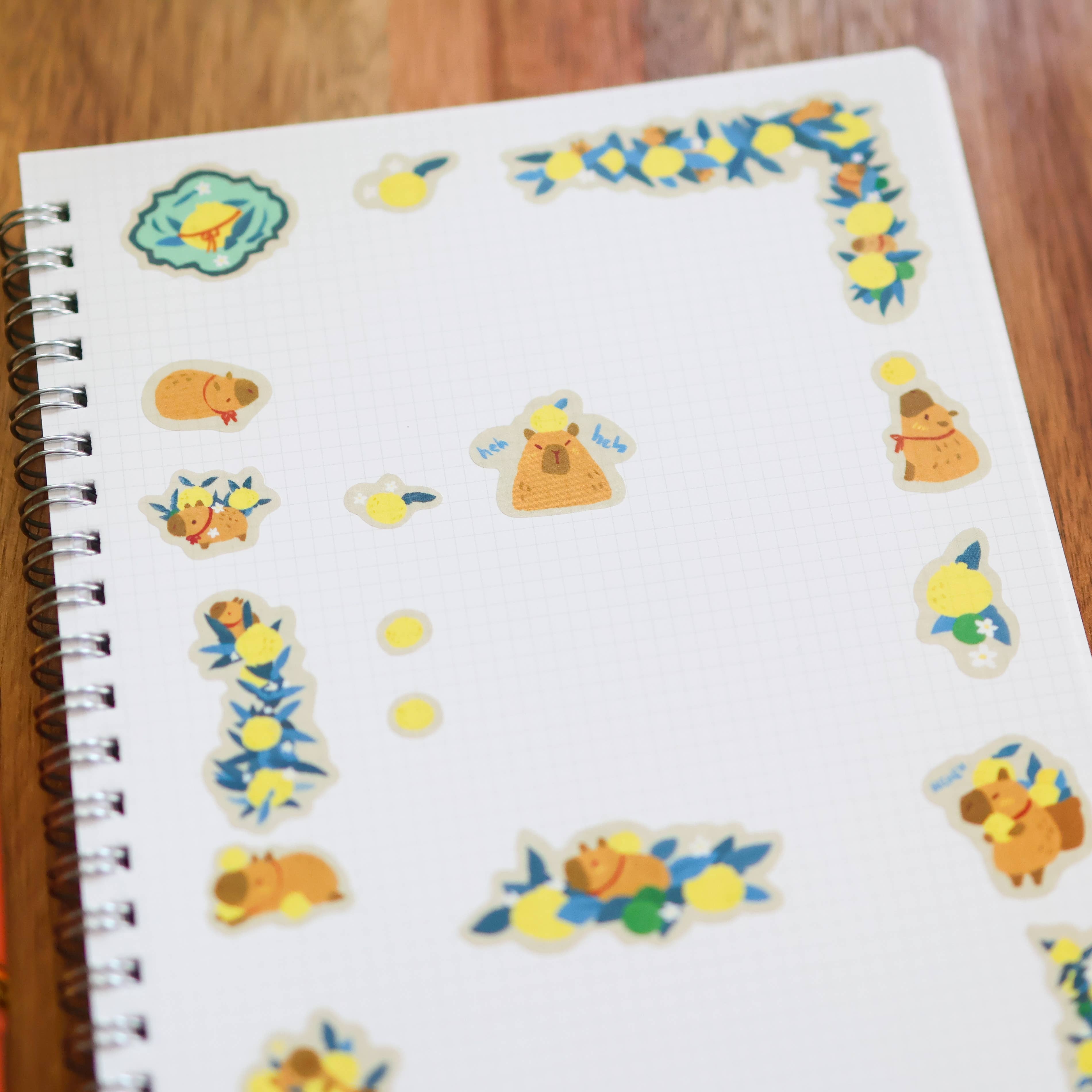 Sticker Sheet (Washi) - Little Yuzu Thief